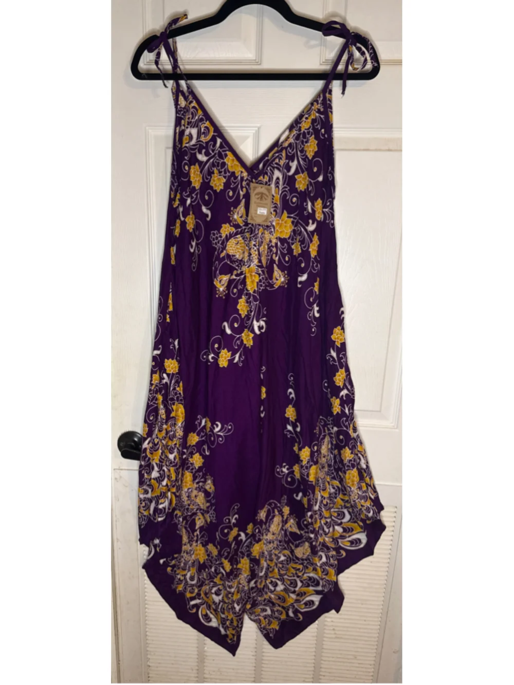 Women's Kathmandu Jumper Purple Yellow Floral - Picture 2 of 7